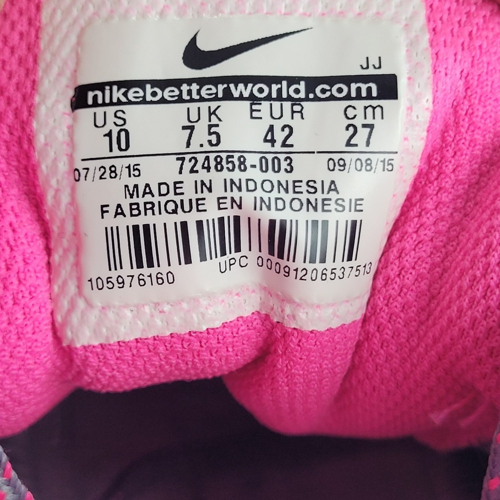 Nike Flex TR 5 Sneaker SZ 10 Womens Training Shoe Gray Pink - Picture 9 of 11